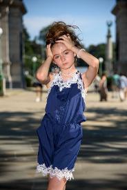 girl dressed up stgreet fashion