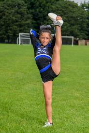 girl doing gymnastic pose