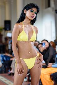 yellow bikini fashion show